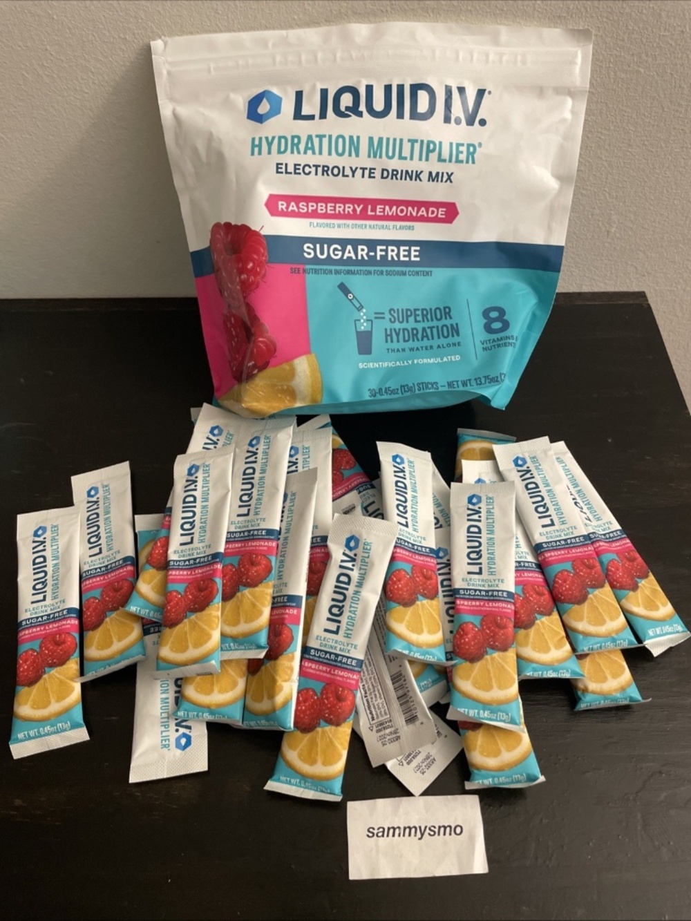 Liquid iv Hydration Multiplier, Raspberry Lemonade 26 ct sugar free SEE DESCRIPT